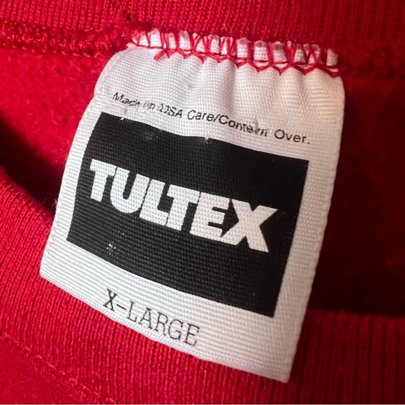 Vintage I Believe in Santa Clause Christmas Sweatshirt Tultex sz XL Made in USA - Picture 4 of 7